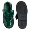 Picture of PRE ORDER Caramelo Kids Girls Satin Bow Mary Jane School Shoes - Bottle Green