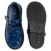 Picture of PRE ORDER Caramelo Kids Girls Easy On Double Bow T Bar School Shoes - Navy