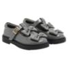 Picture of PRE ORDER Caramelo Kids Girls Easy On Double Bow T Bar School Shoes - Grey