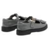 Picture of PRE ORDER Caramelo Kids Girls Easy On Double Bow T Bar School Shoes - Grey