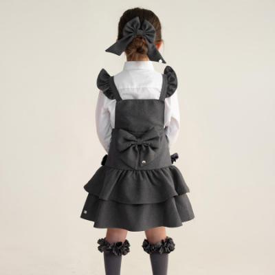 Picture of PRE ORDER Caramelo Kids Girls Ra-Ra Frill School Pinafore - Grey