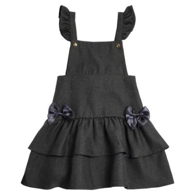 Picture of PRE ORDER Caramelo Kids Girls Ra-Ra Frill School Pinafore - Grey