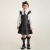 Picture of PRE ORDER Caramelo Kids Girls Ra-Ra Frill School Pinafore - Grey