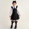 Picture of PRE ORDER Caramelo Kids Girls Ra-Ra Frill School Pinafore - Black
