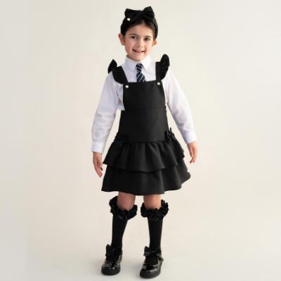 Picture of PRE ORDER Caramelo Kids Girls Ra-Ra Frill School Pinafore - Black