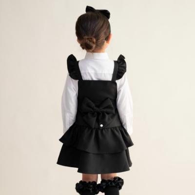 Picture of PRE ORDER Caramelo Kids Girls Ra-Ra Frill School Pinafore - Black