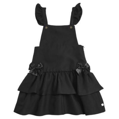 Picture of PRE ORDER Caramelo Kids Girls Ra-Ra Frill School Pinafore - Black