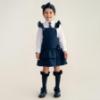 Picture of PRE ORDER Caramelo Kids Girls Ra-Ra Frill School Pinafore - Navy