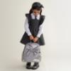 Picture of PRE ORDER Caramelo Kids Glitter School Bag With Bow - Grey Glitter
