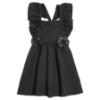 Picture of PRE ORDER Caramelo Kids Girls Frill School Pinafore With Bows - Black