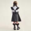 Picture of PRE ORDER Caramelo Kids Girls Frill School Pinafore With Bows - Grey