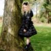 Picture of PRE ORDER A Dee BTS Pixie Satin Ruffle Ankle Sock - Black