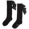 Picture of PRE ORDER A Dee BTS Poppy Satin Bow Knee High Sock - Black