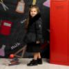 Picture of PRE ORDER A Dee BTS Amie Short Jacket Faux Fur Hood  - Black