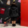 Picture of PRE ORDER A Dee BTS Amie Short Jacket Faux Fur Hood  - Black