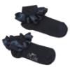Picture of PRE ORDER A Dee BTS Pixie Satin Ruffle Ankle Sock - Navy Blue