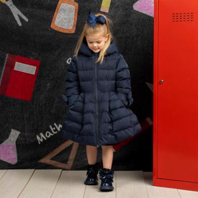 Picture of A Dee BTS Pixie Satin Ruffle Ankle Sock - Navy Blue