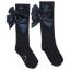 Picture of PRE ORDER A Dee BTS Poppy Satin Bow Knee High Sock - Navy Blue