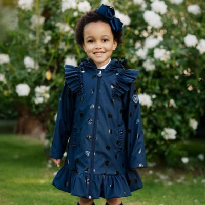 Picture of PRE ORDER A Dee BTS Stella Frill Raincoat  - Navy Blue
