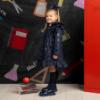 Picture of PRE ORDER A Dee BTS Stella Frill Raincoat  - Navy Blue