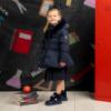 Picture of PRE ORDER A Dee BTS Amie Short Jacket Faux Fur Hood  - Navy Blue