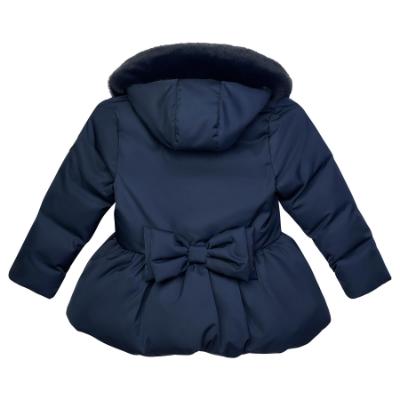 Picture of A Dee BTS Amie Short Jacket Faux Fur Hood - Navy Blue