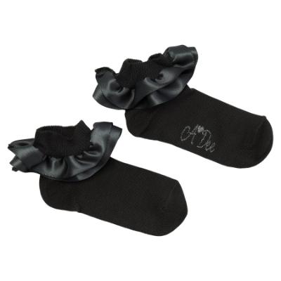 Picture of PRE ORDER A Dee BTS Pixie Satin Ruffle Ankle Sock - Grey