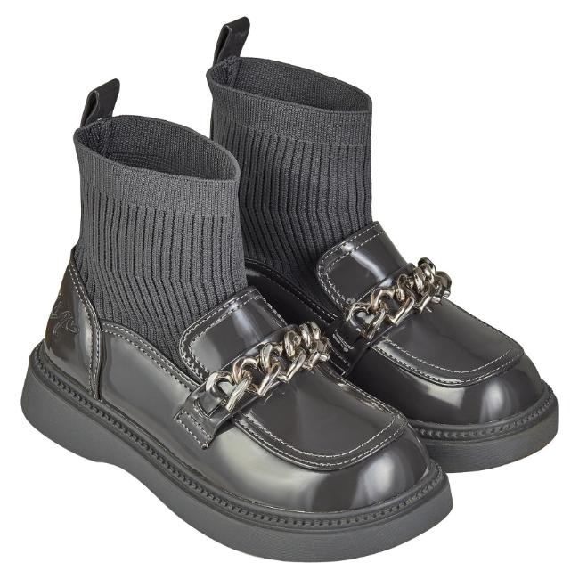 Picture of PRE ORDER A Dee Mary Chain Sock Wellie - Grey