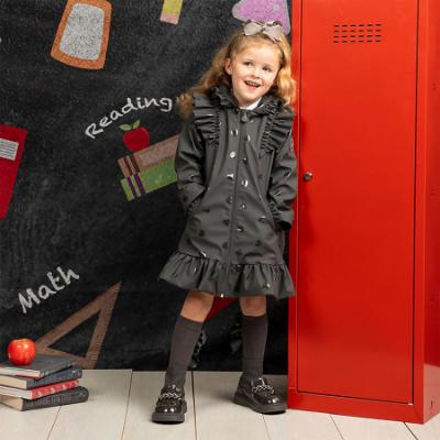 Picture of PRE ORDER A Dee BTS Stella Frill Raincoat  - Grey