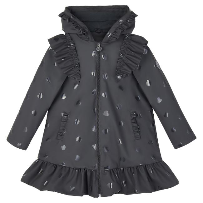Picture of A Dee BTS Stella Frill Raincoat - Grey