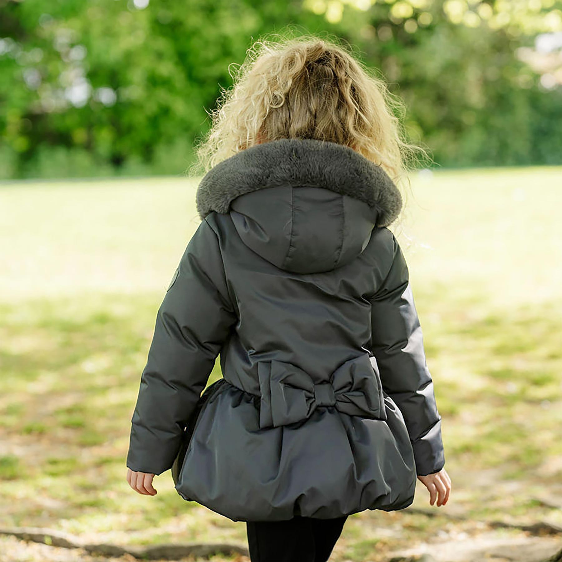 A Dee BTS Amie Short Jacket Faux Fur Hood