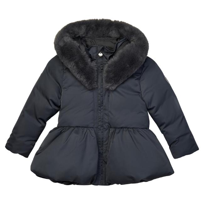 Picture of A Dee BTS Amie Short Jacket Faux Fur Hood - Grey