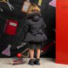 Picture of PRE ORDER A Dee BTS Amie Short Jacket Faux Fur Hood  - Grey