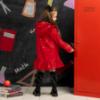Picture of A Dee BTS Stella Frill Raincoat - Vibrant Red