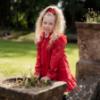 Picture of PRE ORDER A Dee BTS Stella Frill Raincoat  - Vibrant Red