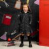 Picture of PRE ORDER A Dee BTS Poppy Satin Bow Knee High Sock - Black