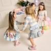 Picture of Monnalisa Girls Disney Lilo & Stitch Top & Skirt Set X 2 - Ivory