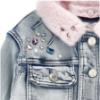 Picture of Monnalisa Girls Jewel Denim Jacket - Blue Pink