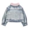 Picture of Monnalisa Girls Jewel Denim Jacket - Blue Pink