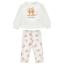 Picture of Monnalisa Bebe Girls Puppy & Bows Legging Set - Ivory Pink