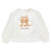Picture of Monnalisa Bebe Girls Puppy & Bows Legging Set - Ivory Pink