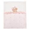 Picture of Monnalisa Bebe Girls Reversible Puppy & Bows Blanket - Pink
