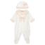 Picture of Monnalisa Bebe Girls Rose Bows Ruffle Babygrow With Hat Set - Pink
