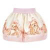 Picture of PRE ORDER Monnalisa Bebe Girls Puppy Skirt & Top Set - Ivory Pink