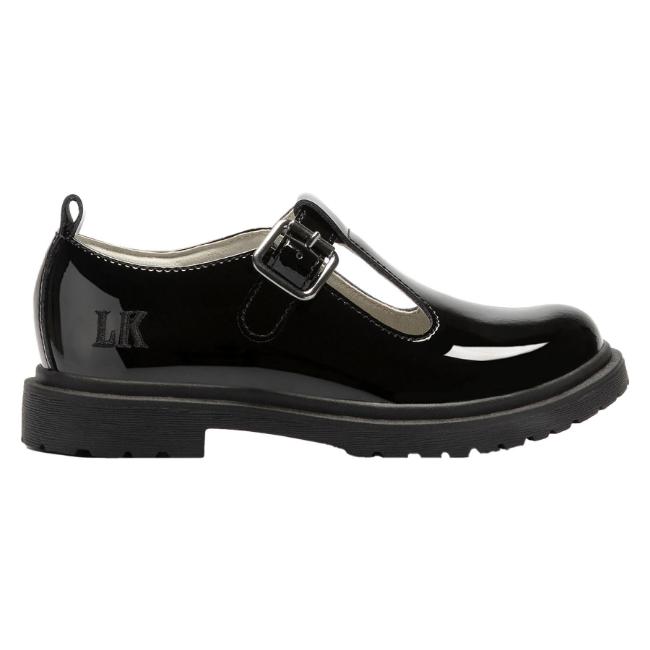 Picture of Lelli Kelly Miss LK Matilda T Bar School Shoe - Black Patent
