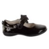 Picture of Lelli Kelly Izzy Girls School Shoe With Detachable Butterfly Bracelets - Black Patent