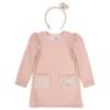 Picture of Jamiks Kids Girls Lysandre Teddy Dress & Headband Set X 2  - Pink Apricot