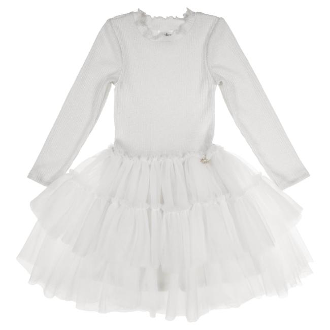Picture of Jamiks Kids Girls Solka Tulle Dress  - Ivory