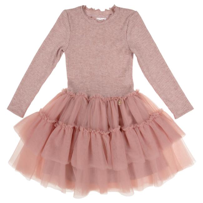 Picture of Jamiks Kids Girls Solka Tulle Dress  - Dark Pink
