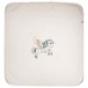 Picture of Jamiks Kids Baby Boys Cruz Flying Pony Babygrow Hat Swaddle Bib Velour Set X 4 - Ivory Pale Blue
